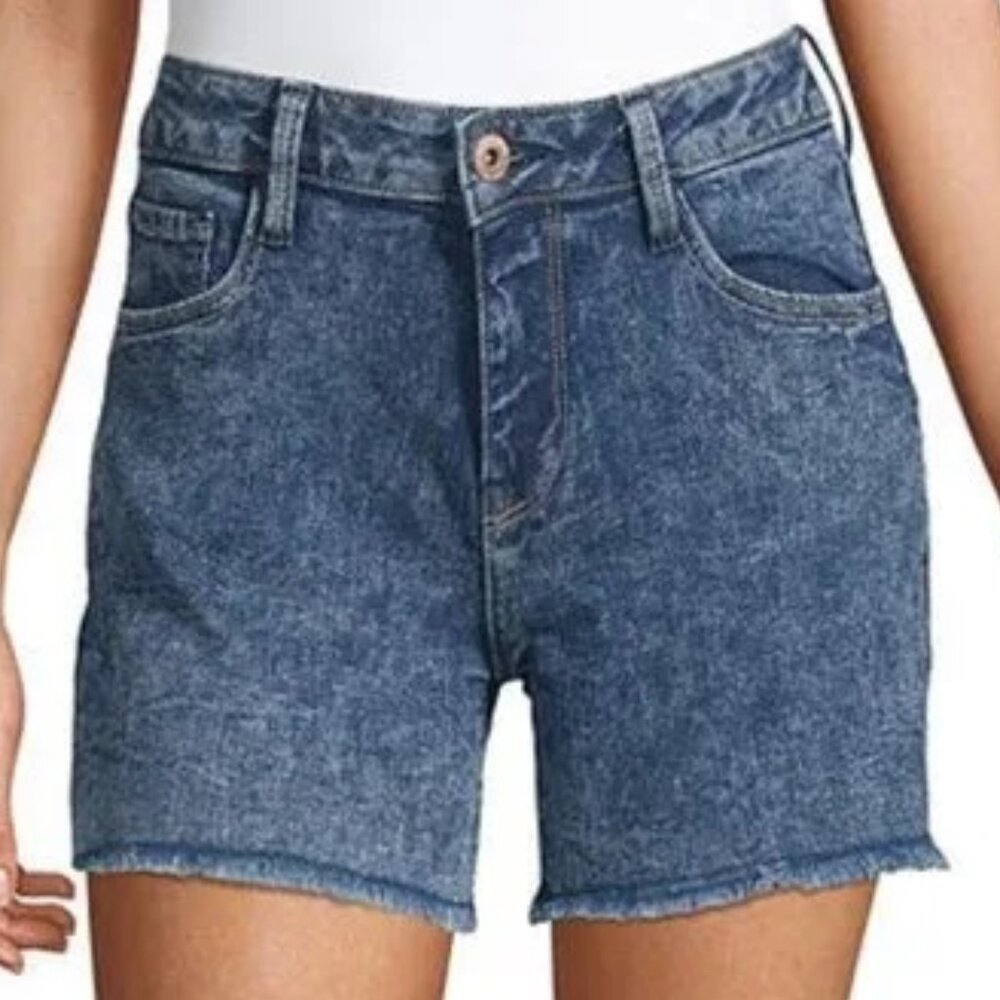 Arizona Mid Rise 4 1/2" Denim Short-Juniors SZ 5